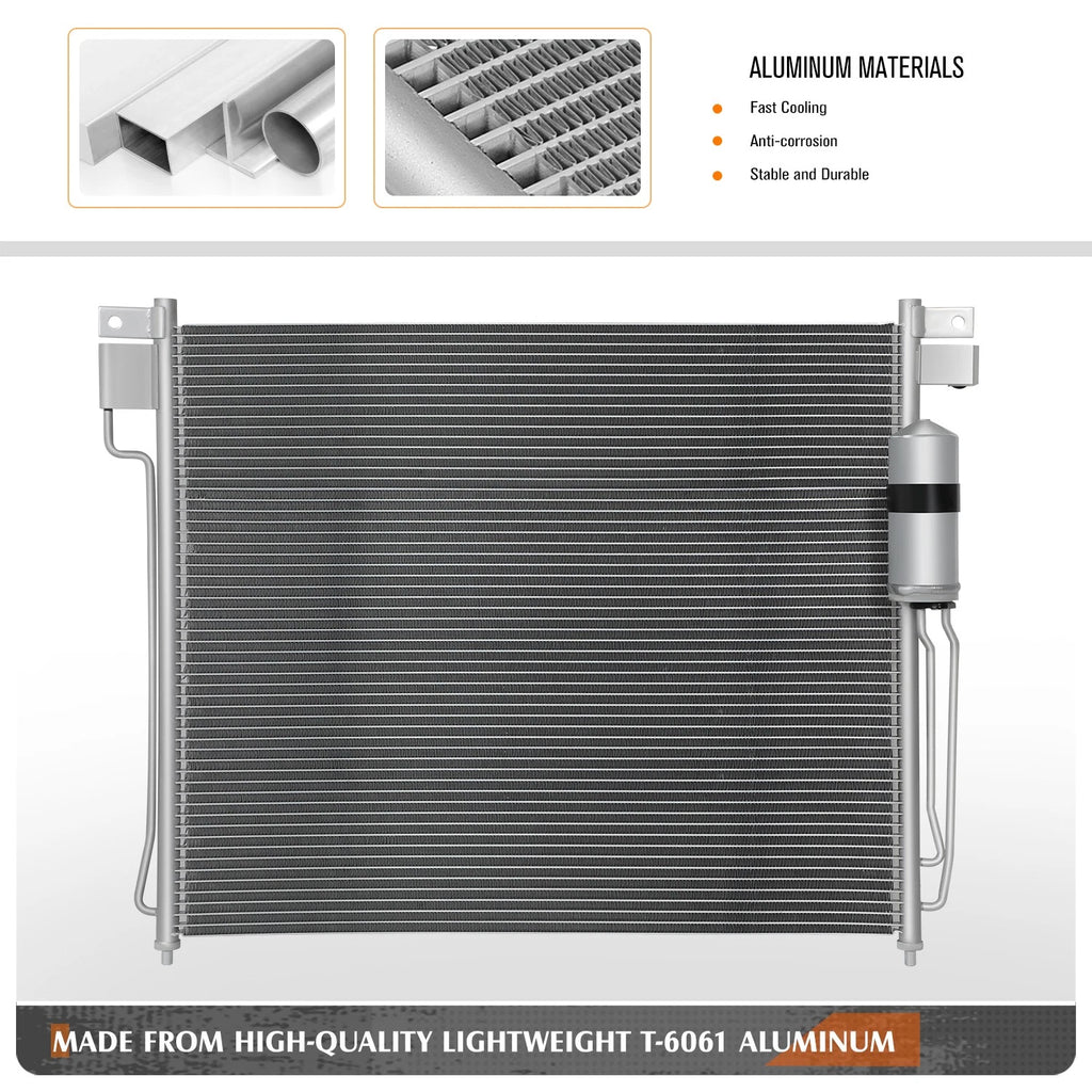 A/C Condenser for Nissan Pathfinder Xterra (2005–2007) Aluminum Core