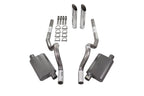 2.5" Dual Exhaust Kit for Ford Mustang (1986–2004) - 2 Chamber, Rear Exit, SW Tip