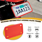 Silicone License Plate Frame for Universal Motorcycle (Rust Proof, Universal)