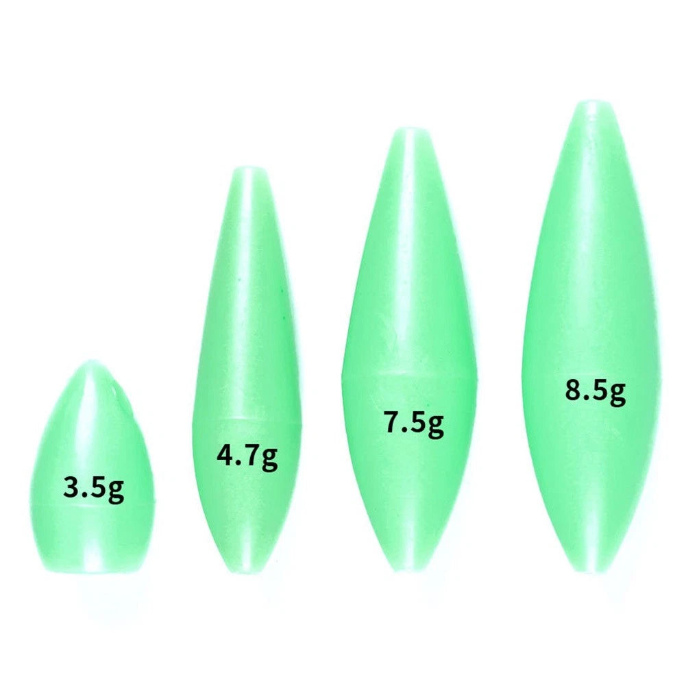 Set of 4 Fishing Floats for All Fishing Needs (Various Weights)