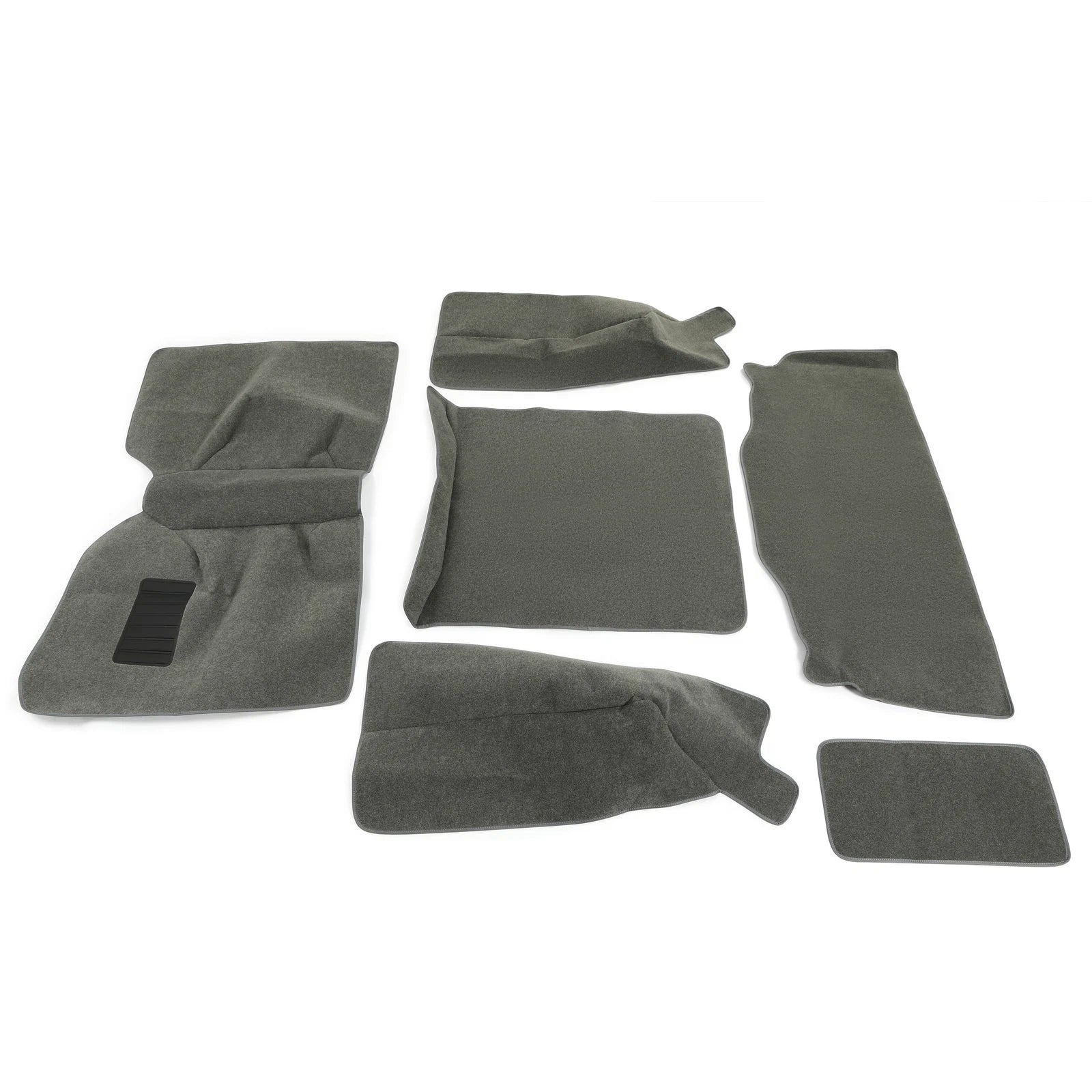 Set of 6 Gray Carpet Rug Mats for Jeep Wrangler YJ (1986–1995) & CJ-7 (1976–1986)