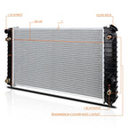 Aluminum OE Replacement Radiator for Chevy Blazer/GMC Sonoma (1996–2005) DPI-1826