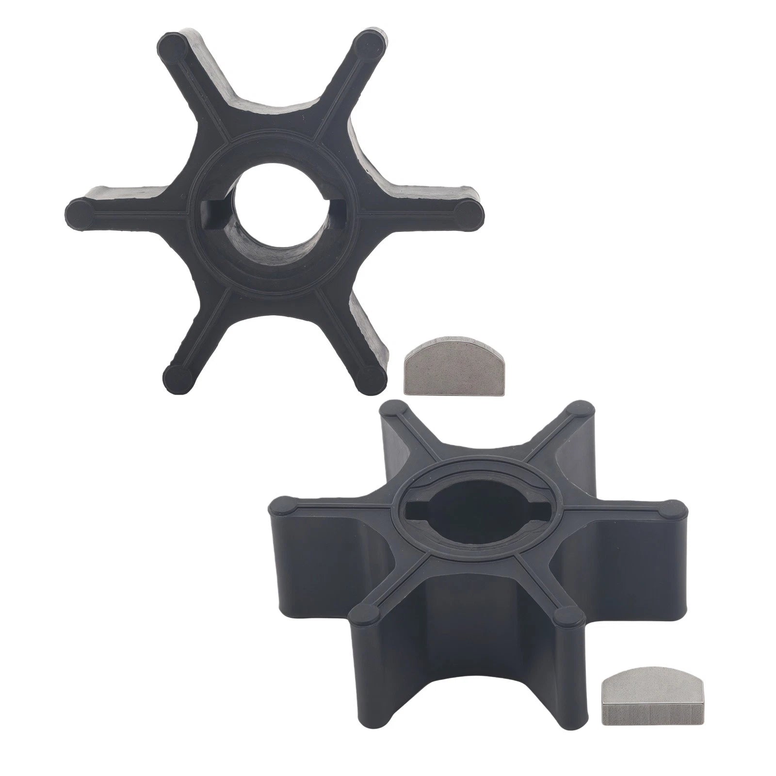 Water Pump Impeller & Key for Suzuki Outboard 2 Stroke (2-9 HP) 17461-98400