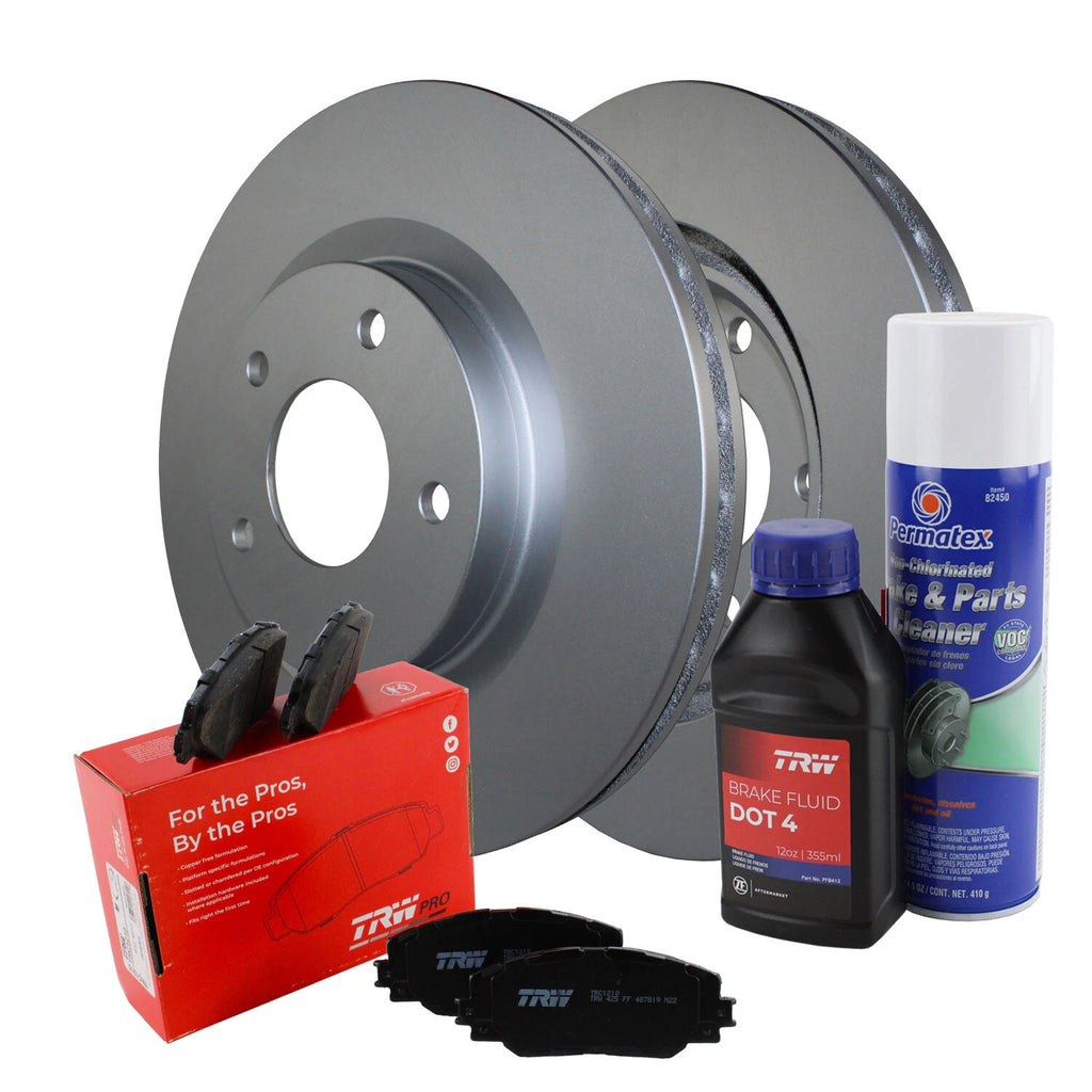 Front Brake Kit with 294mm Rotors & TRW Ceramic Pads for Dodge Avenger (2008–2014)