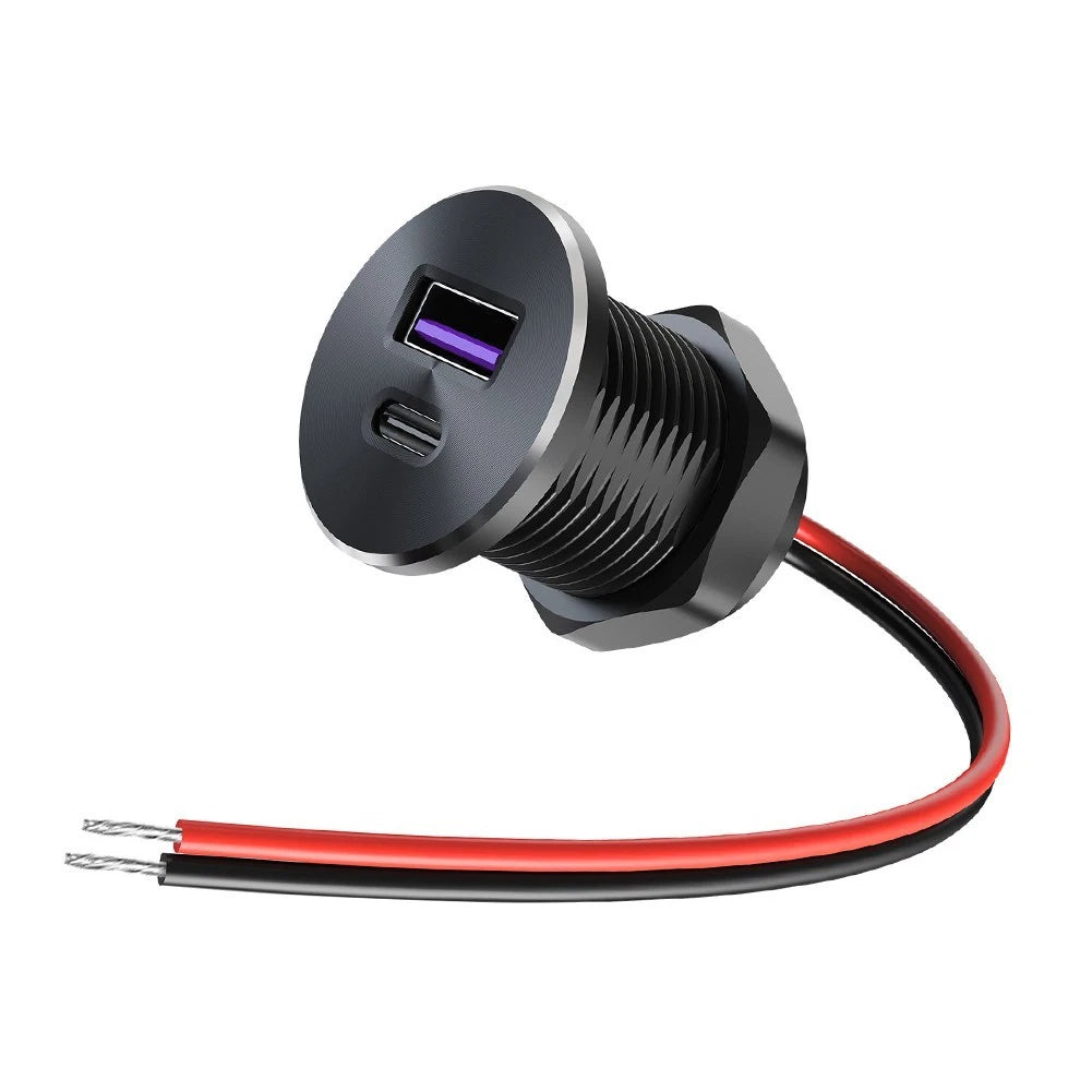 USB Power Inlet 12V 24V PD3.0 30W for Camper Trailer Car Van Boat