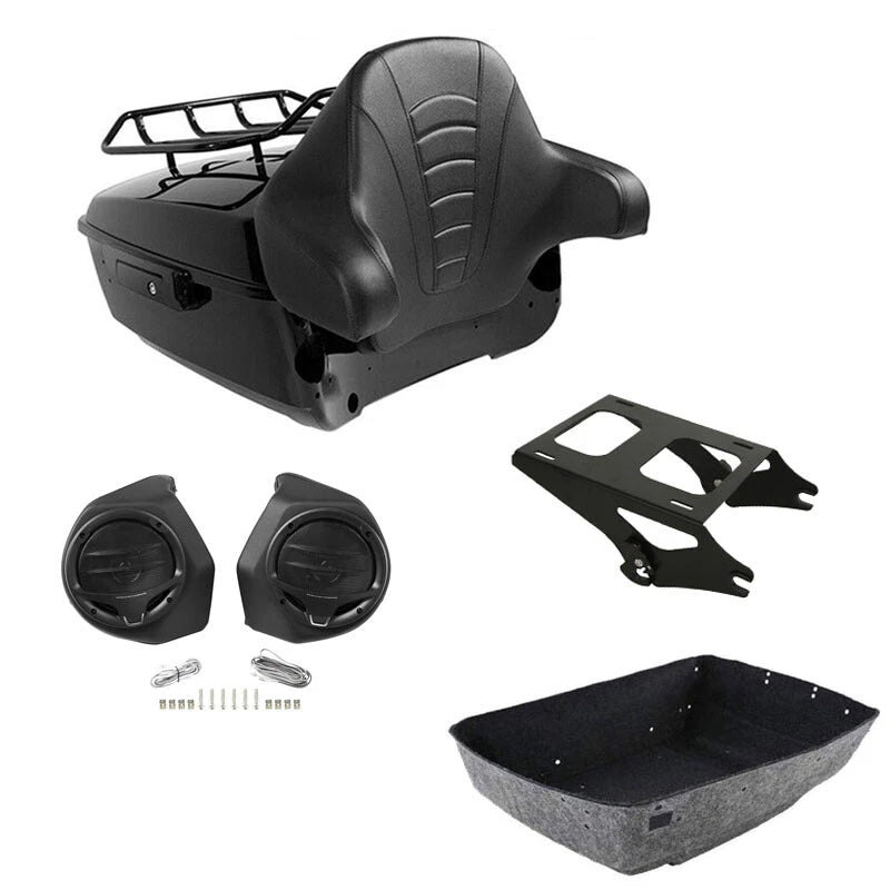 Trunk Backrest Speakers Mount Rack for Harley Road Street Glide (2014–2026)