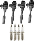 4X Ignition Coil & Spark Plug for Chevrolet Camaro 2.0L L4 Turbo (2013–2022)