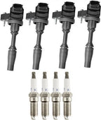 4X Ignition Coil & Spark Plug for Chevrolet Camaro 2.0L L4 Turbo (2013–2022)