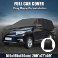 Waterproof Car Cover for Toyota Highlander (210D-PU, Black)