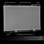 OE Style Aluminum Core Radiator for Infiniti FX45 (2003–2008) DPI 2671