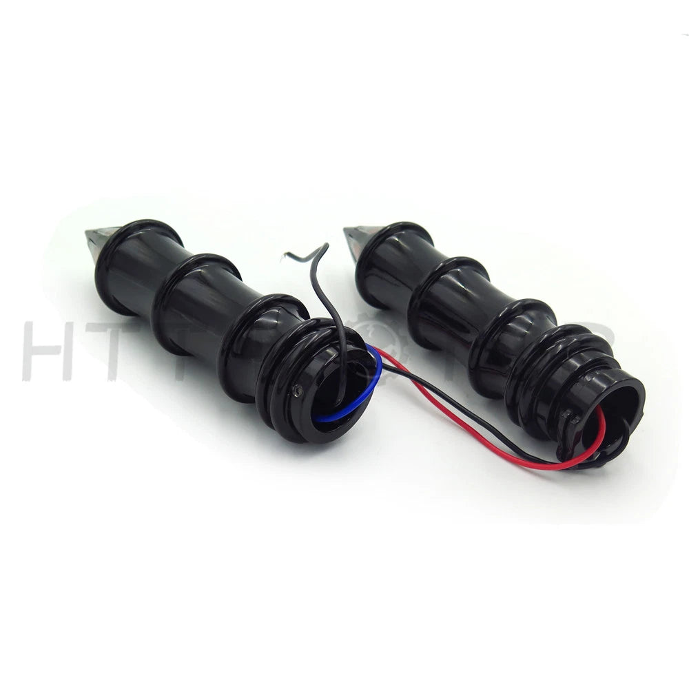 Spike Hand Grips Turn Signals for Harley Davidson Dyna Softail (25mm)