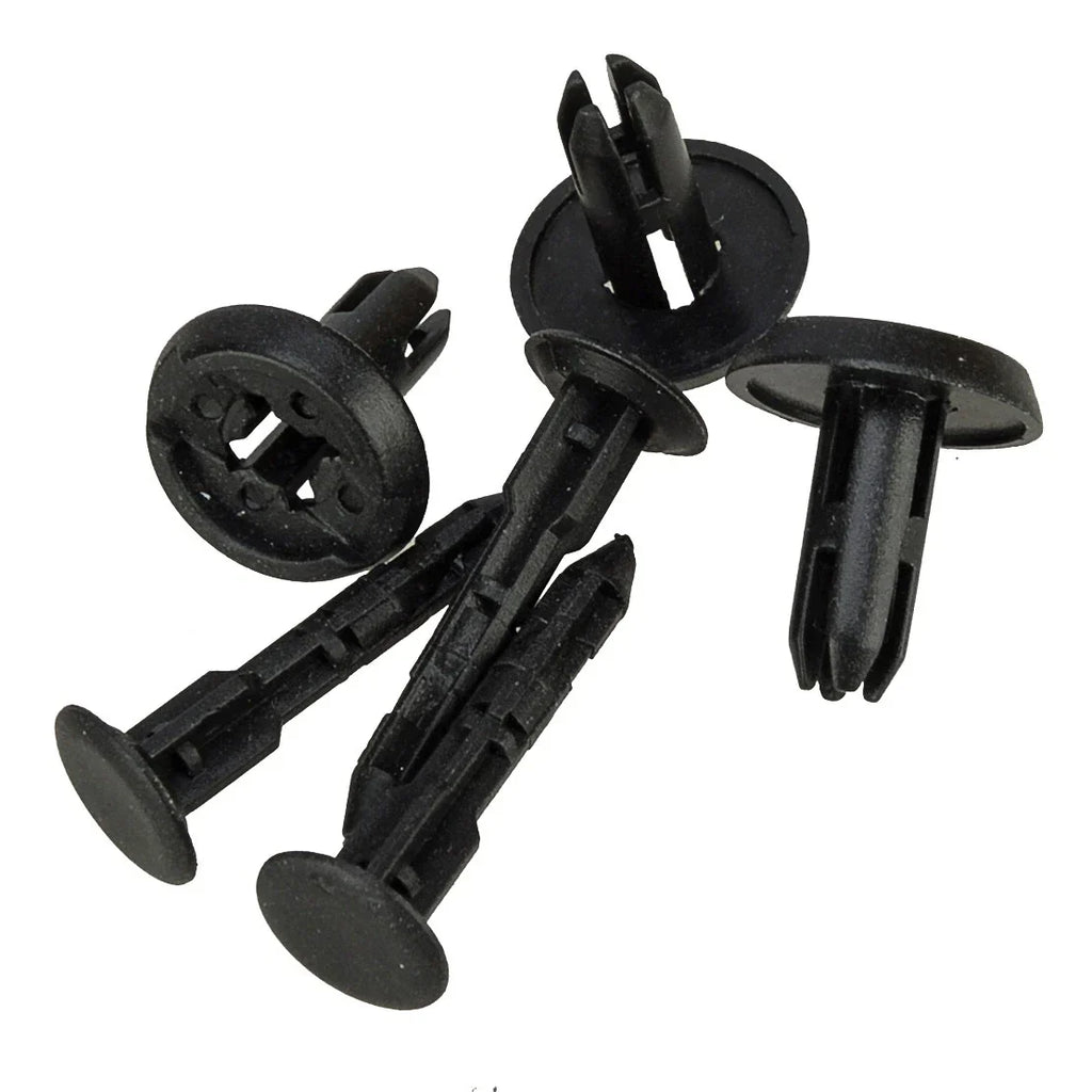 100 x 6mm Bumper Bonnet Trim Clips for Universal Vehicles