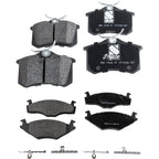 Set of 4 NAO Brake Pads for Volkswagen Jetta, Golf (1985–1992)