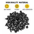 Set of 100 Bumper 10mm Clips for Honda
