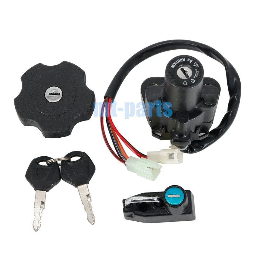 Ignition Key Switch Fuel Cap Set for Yamaha XT500E XT600E (1995–2002)