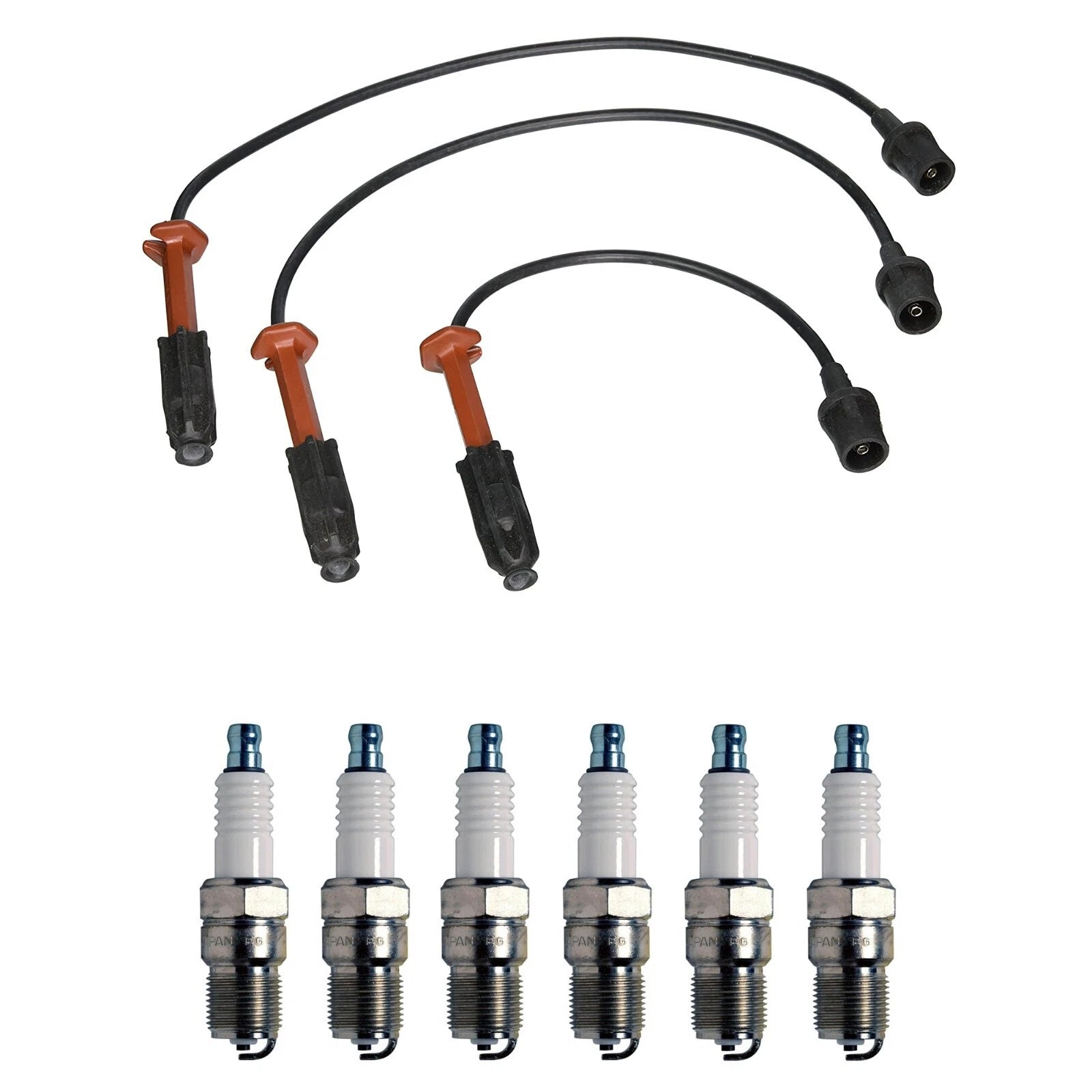 Denso Ignition Wire Kit 7mm Set of 6 U-Groove Conventional Gap 0.032 for