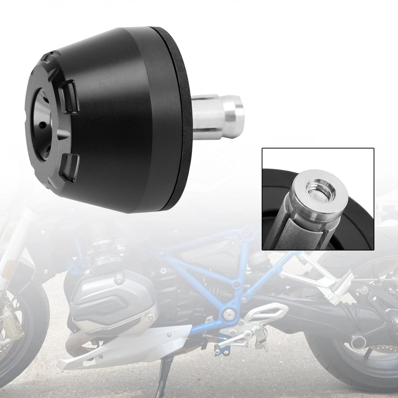 Rear Spindle Bobbins for BMW R1200 R1300 (2024) - Black