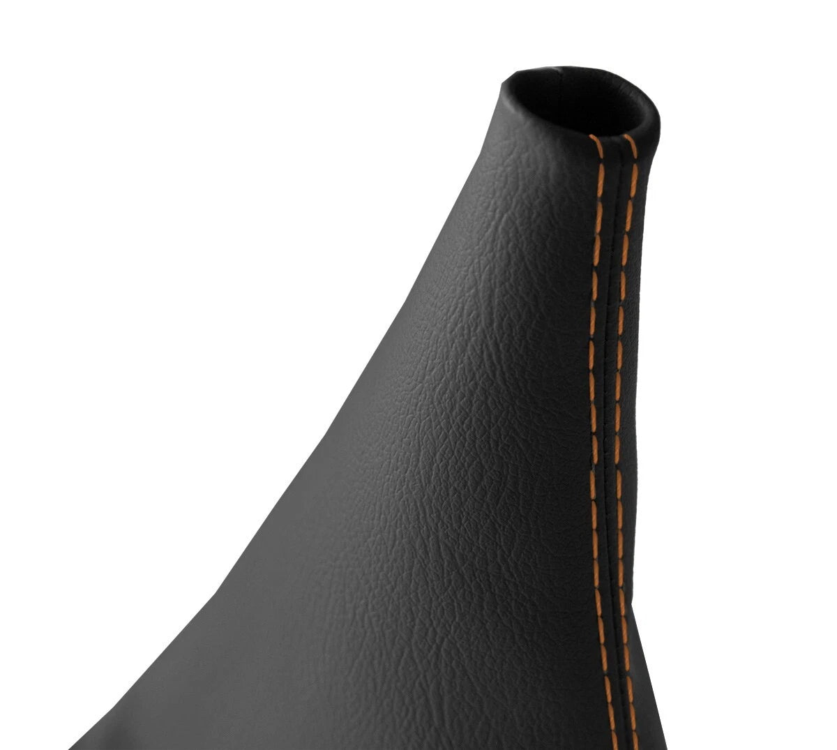 E Brake Boot for Ford Mustang (2015–2020) Black with Orange Stitch