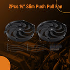 Cooling Fan Kit for Universal Radiator Oil Cooler (14 Inch)
