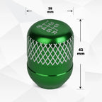 Netted Style 6-Speed Shift Knob for Universal Fit (42mm, Green)
