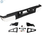 Chrome Rear Step Bumper for Chevy Silverado Sierra 1500 (2007-2013)