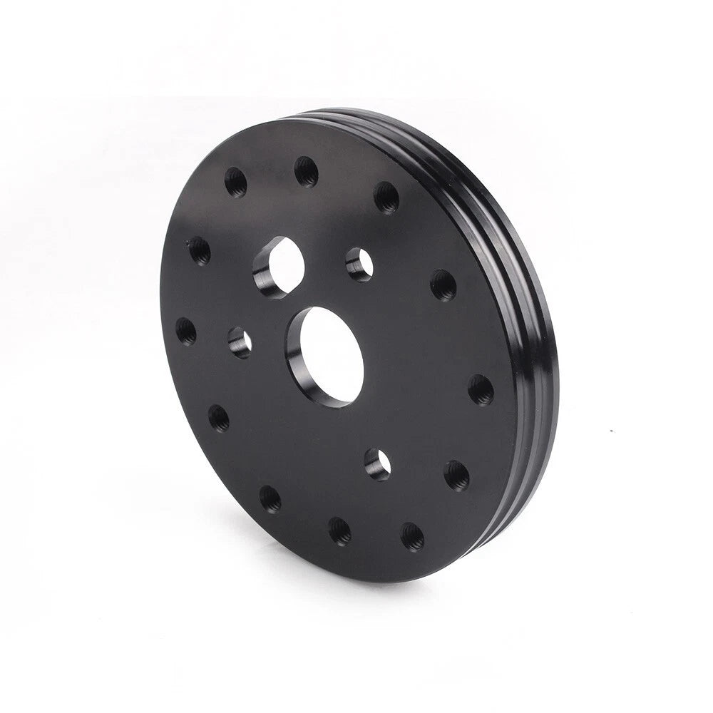 Aluminum 0.5" Short Hub Steering Wheel Adapter 6 to 3 Hole