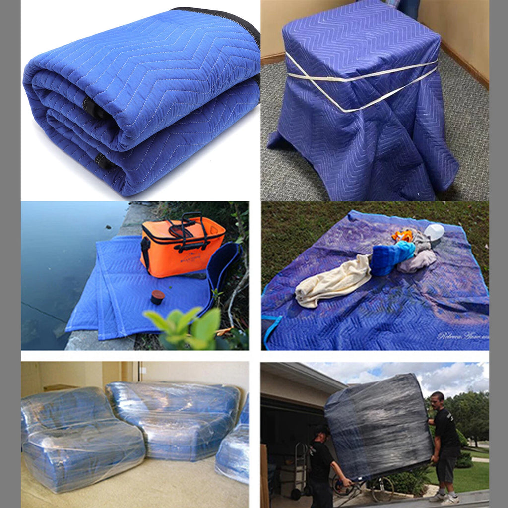 3PC Extra Thick Furniture Moving Packing Blanket for Shipping