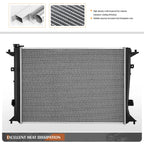 Aluminum Core Cooling Radiator for Genesis Coupe 3.8L (2010–2012) DPI-13151