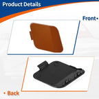 Front Car Bumper Tow Hook Cover for BMW (2011–2019) No. 51118053828 Valencia Orange Metallic