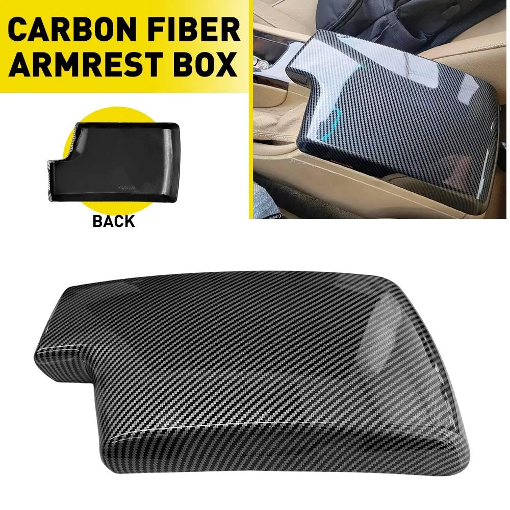 Center Armrest Box Trim Cover for BMW 3 Series (2006–2012) EXV Carbon Fiber