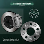 2X Wheel Spacers 5x100 1" 12x1.5 for Pontiac Grand Am Dodge Neon (1999–2005)