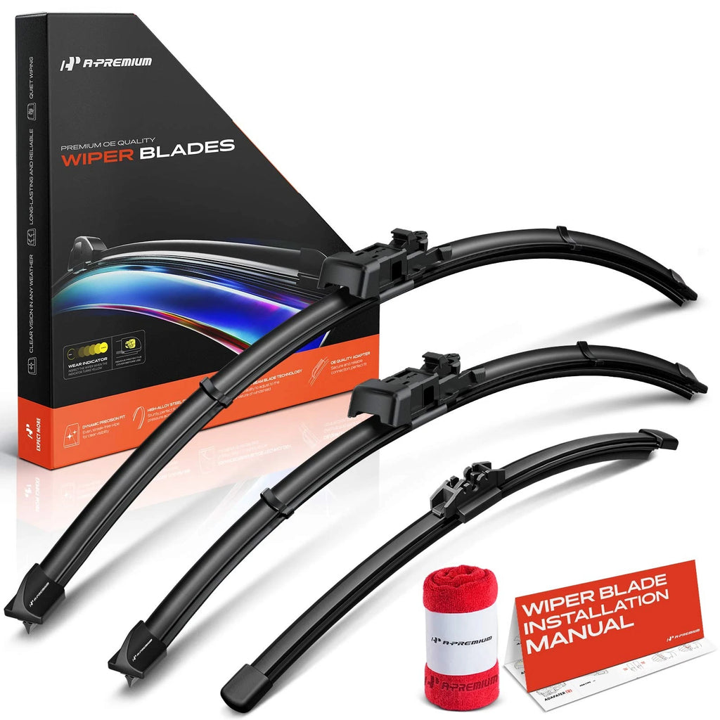 Set of 3 Windshield Wiper Blades for Ford Explorer (2020–2024)