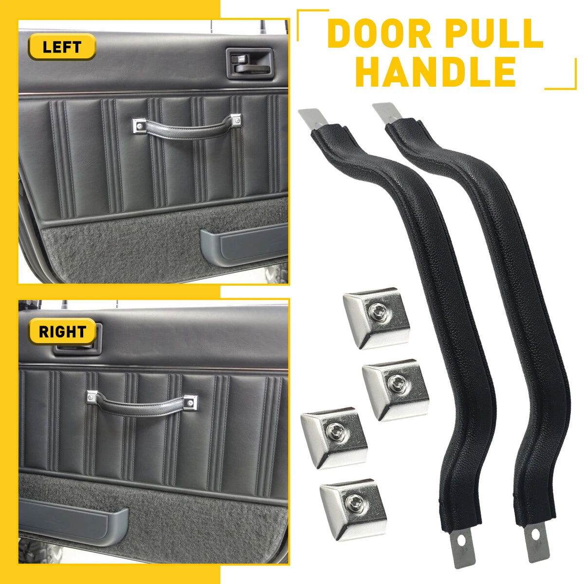 2X Interior Door Handle Pull Strap for Jeep CJ5 (1972–1983)