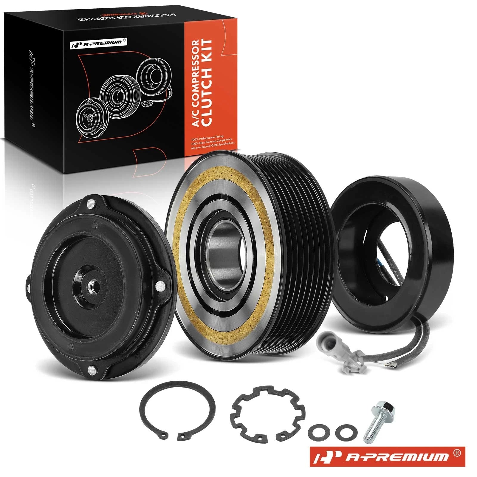 A/C Compressor Clutch Kit for BMW 335i 335i GT xDrive 535i (2007–2013)