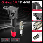 4 Pack Ignition Coils and Spark Plugs for 2006–2008 Honda Fit 1.5L L4