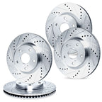 Set of 4 Brake Discs for Lexus RC350 (RWD)