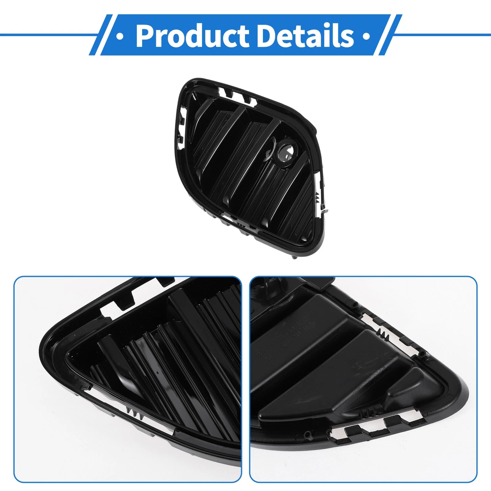 1 Pc Fog Light Grill for Buick Envision (2021–2023) No. 84934333 Black