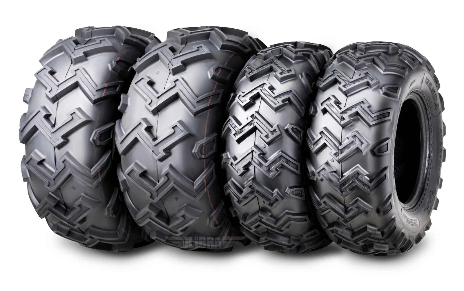 Full Set ATV Tires 22x8-10 & 24x11-10 for Suzuki Quadrunner 250 (1988–2002)