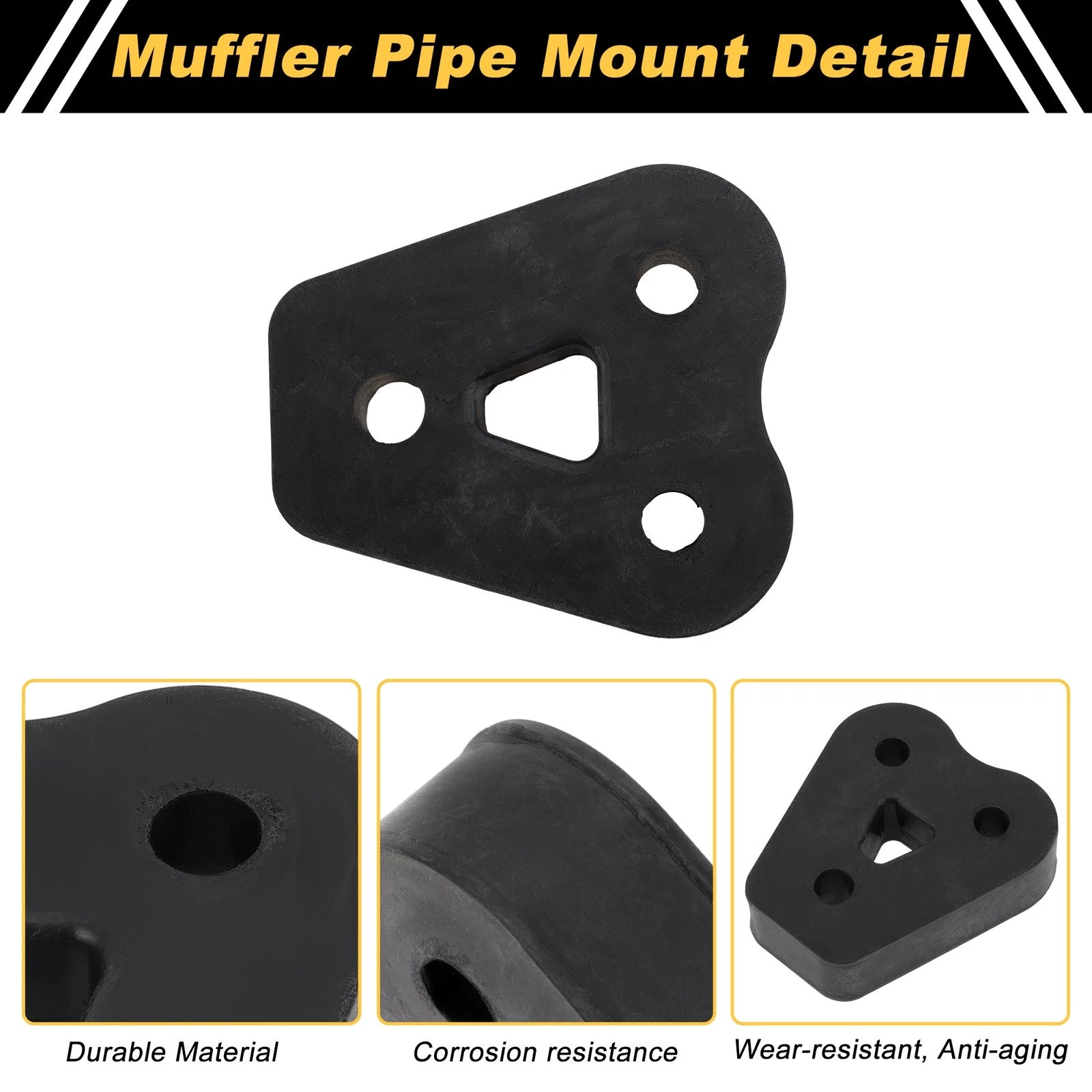 Muffler Exhaust Hanger for Kia Sportage (2011–2016) No. 35951 Black 1Pc