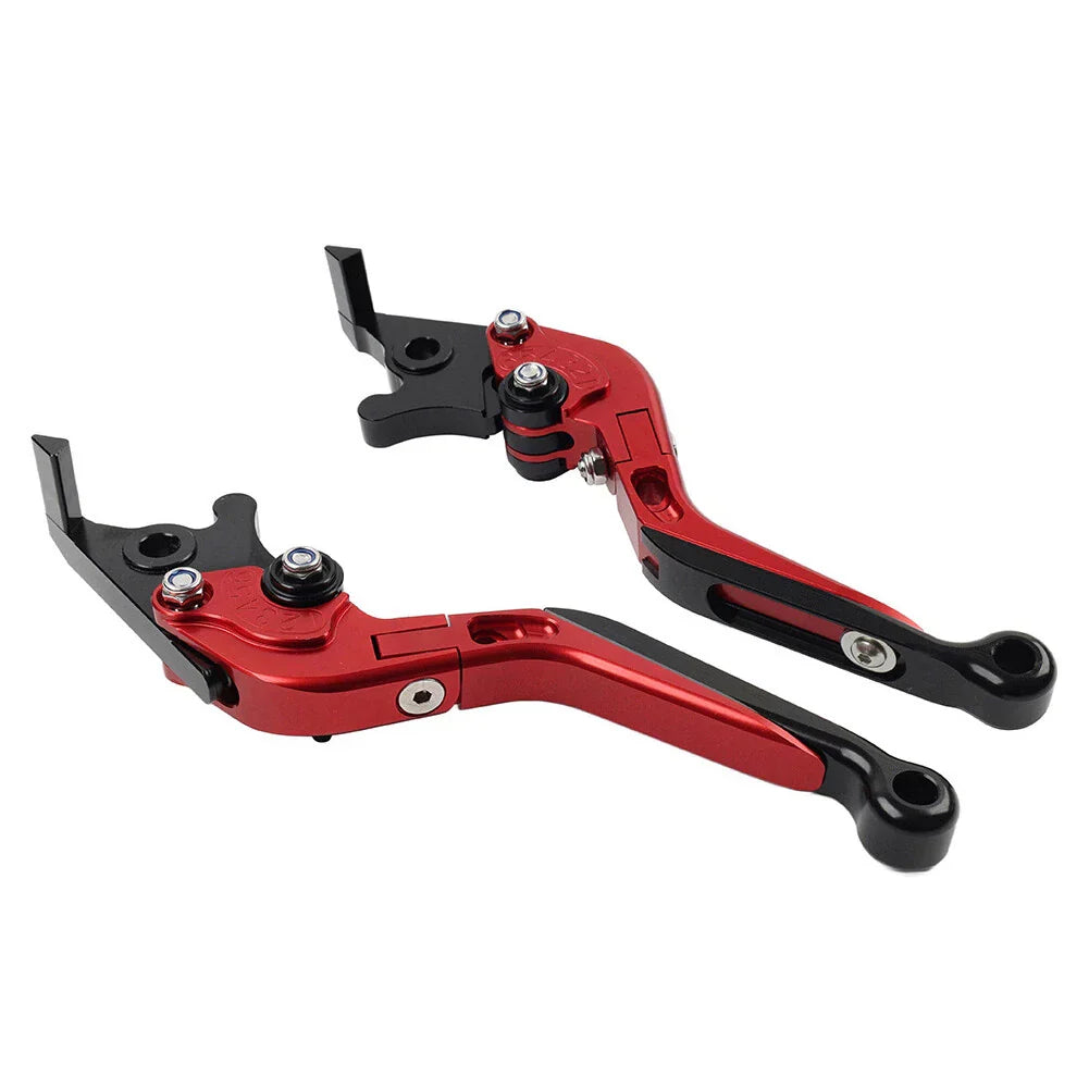 Red Extendable Brake Clutch Levers for Kawasaki ZX1400 ZX14R ZZR1400 (06-17)