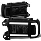 Smoked Housing Clear Corner LED Headlight for F150 Bronco (1987–1991)