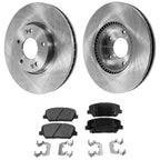 Front Brake Disc Rotors and Pads Kit for Kia Optima (2014–2015)