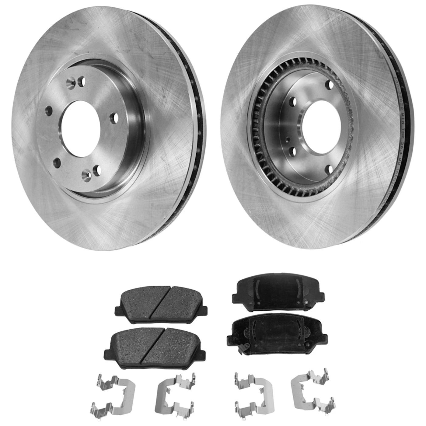 Front Brake Disc Rotors and Pads Kit for Kia Optima (2014–2015)