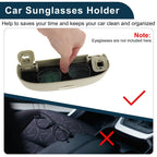 Sunglasses Case for Toyota RAV4 (2019–2023) Eyeglasses Holder Storage Box Beige