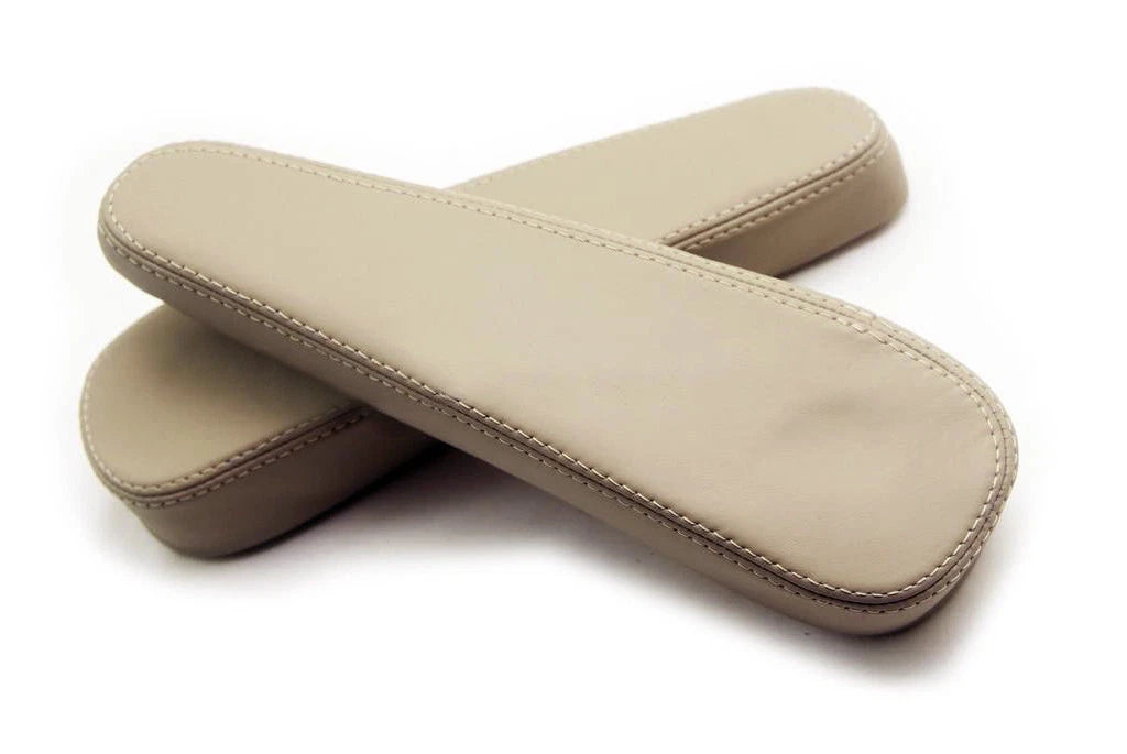 Front Seat Armrest Cover for Toyota Sequoia (2001–2007) Beige Leather Synthetic