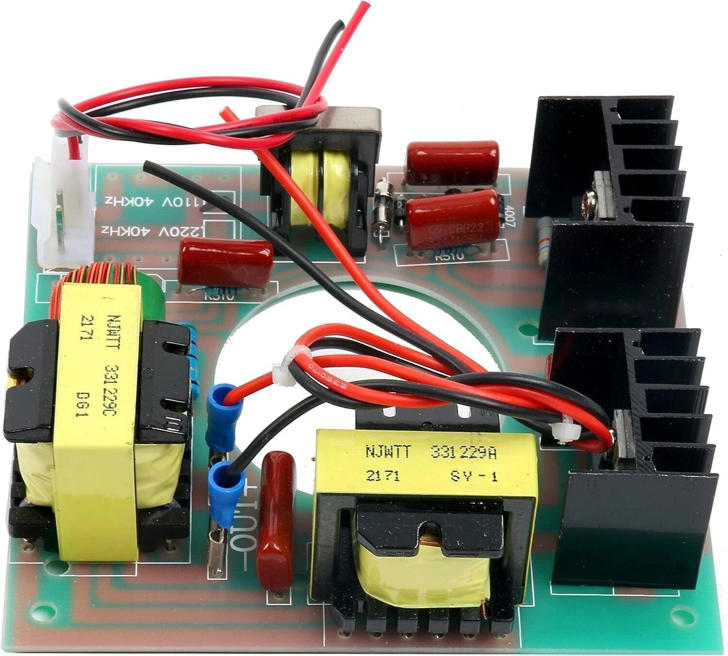 60W Ultrasonic Cleaning Transducer & Power Driver Board 110V AC