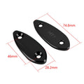 Mirror delete blanking block off plates for Kawasaki ZX-6R (2009–2012)