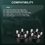 2X 2" Hubcentric Wheel Spacers 5x4.5 1/2"x20 for Jeep Wrangler YJ TJ Liberty KJ (1997–2006)