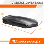 Car Cargo Roof Box Carrier for Universal Vehicles (72"x30"x12")