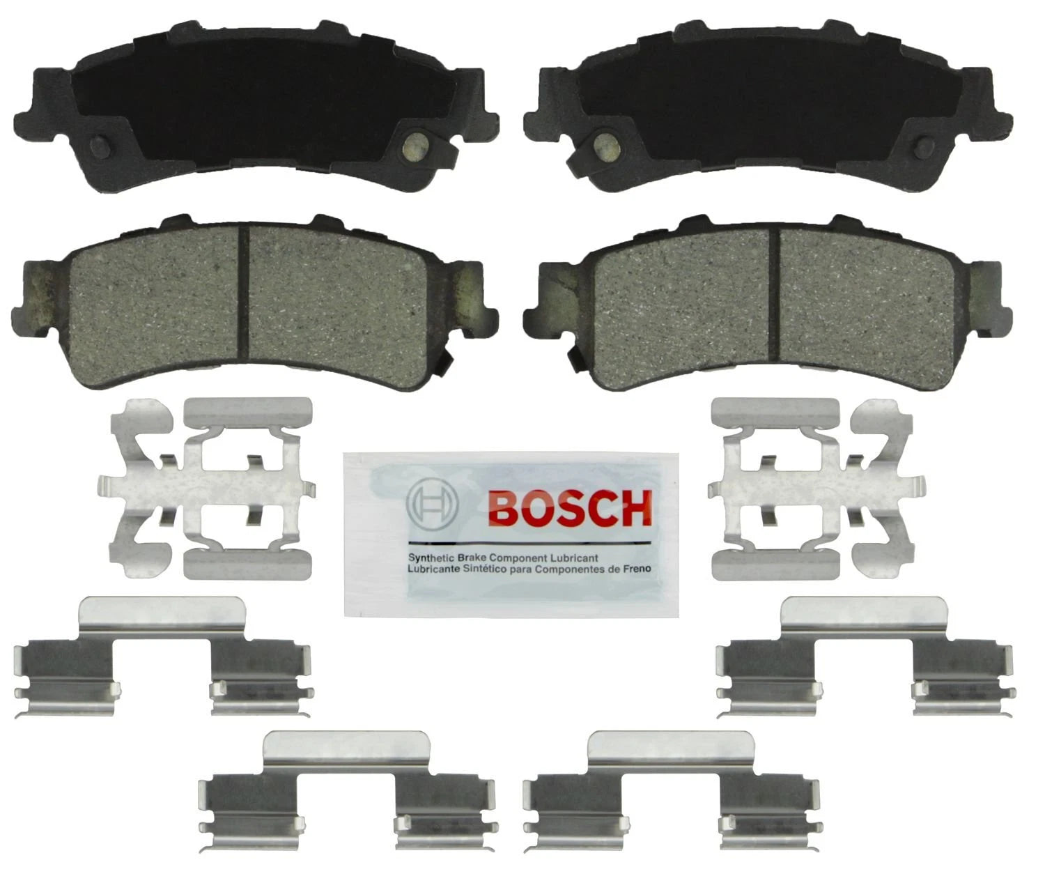 Bosch Rear Severe Duty Ceramic Brake Pads with Hardware for
